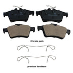 D1095 Ceramic Brake Pads Kit Ford Escape Focus Mazda 3 Volvo C30 V50