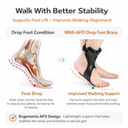 Foot Drop Brace AFO Brace for Walking – Ankle Foot Orthosis Drop Foot Brace for