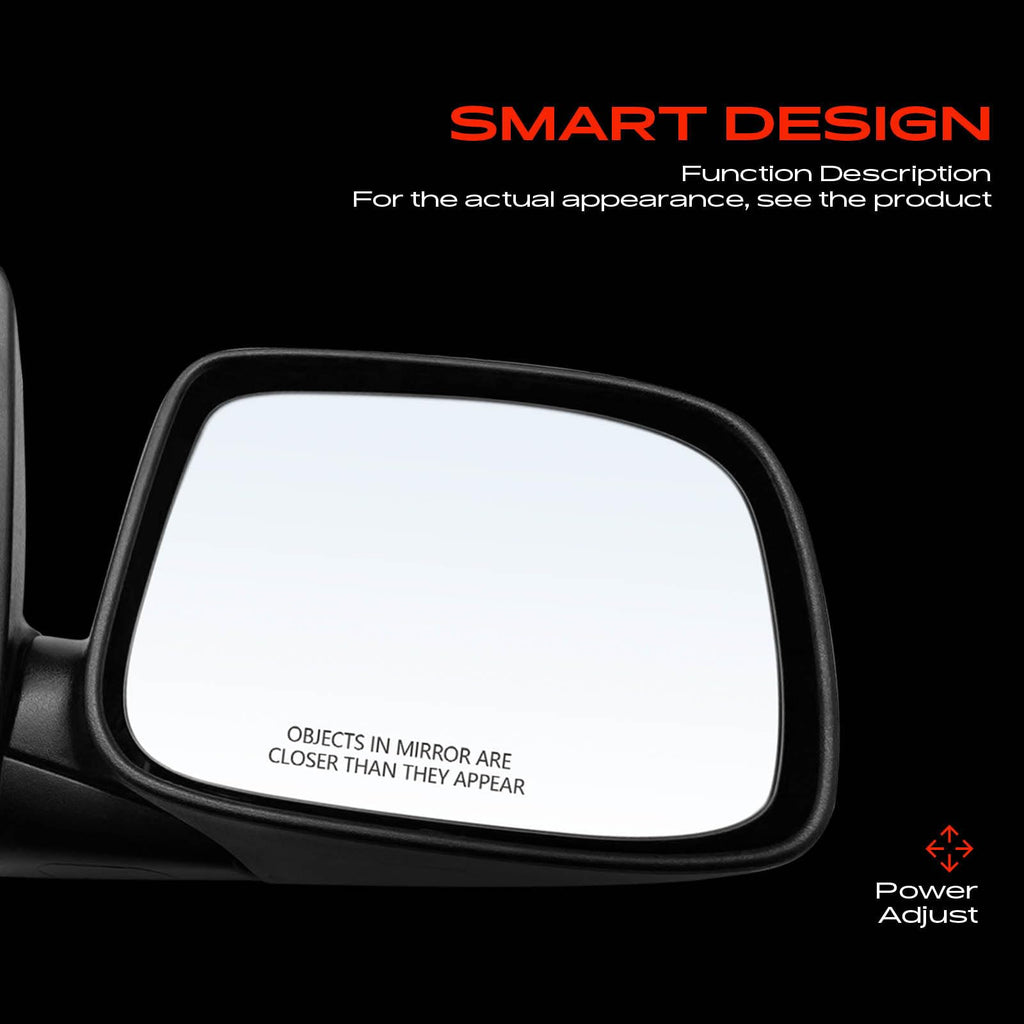 A-Premium Pair (2) Driver and Passenger Side Manual Door Mirror