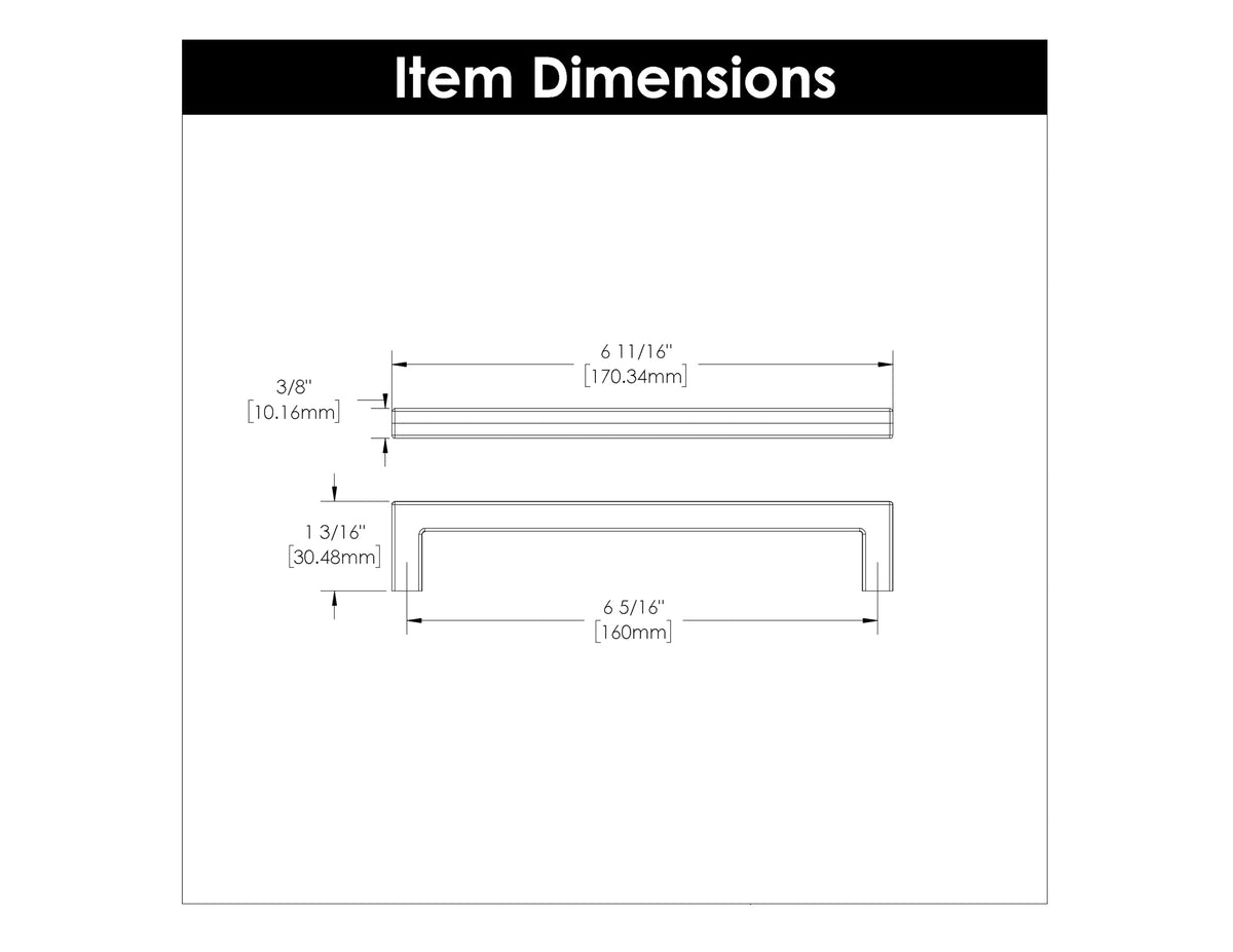 1 Pack Hickory Hardware Solid Core Kitchen Cabinet Pulls Luxury Cabinet