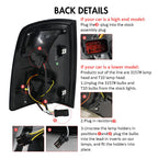 Tail Lights for 2009-2018 Ram 1500/2500/3500 & Classic with Startup Animation Sequential Turn Signal Optimize Upgrade Options (SMOKE-WHITE)