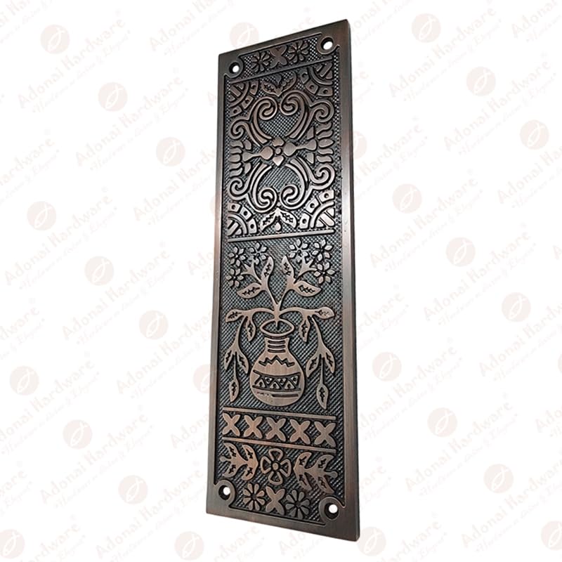 Adonai Hardware Decorative Aluminium Push Plate (10 Inch "Melchizedek" x 2 Pack,