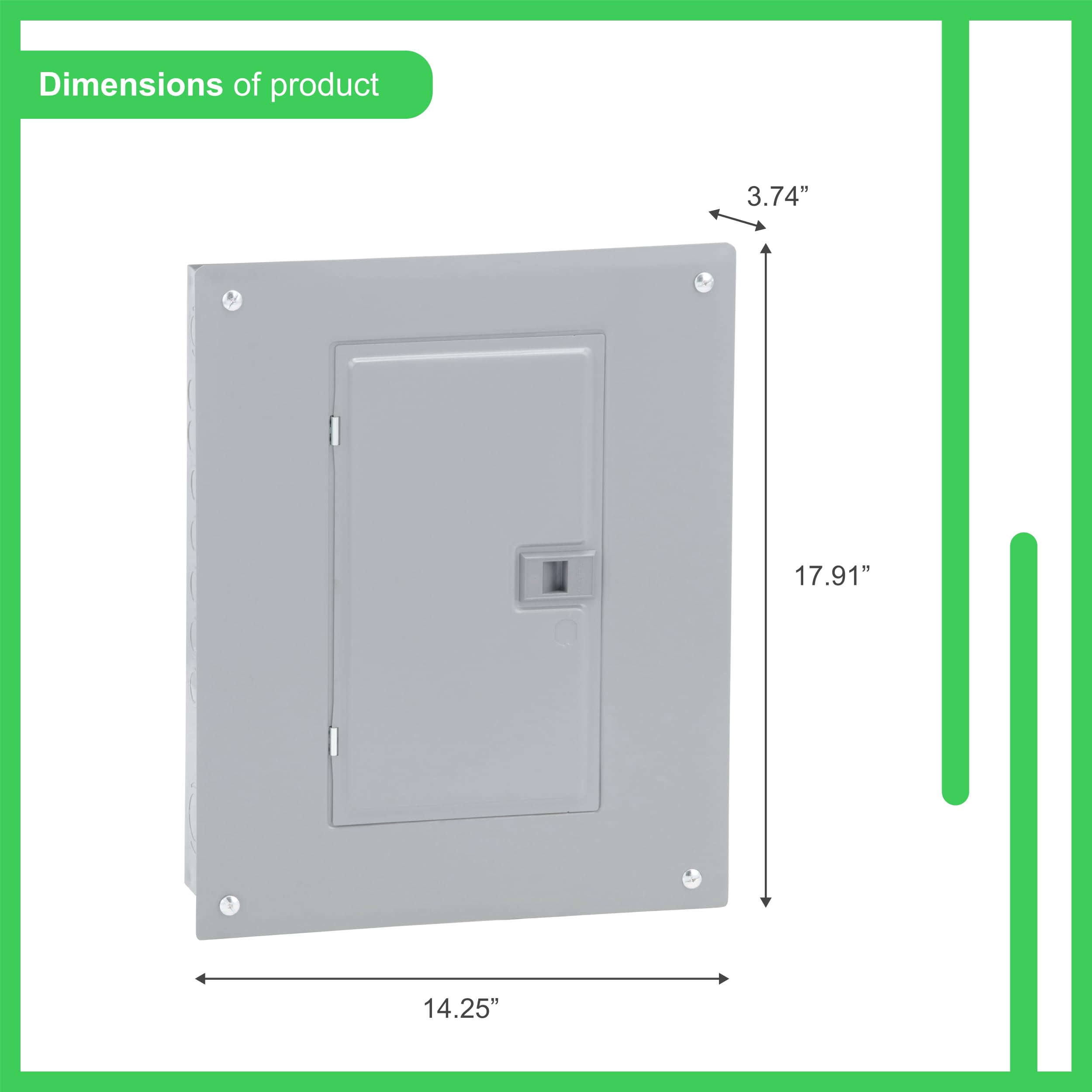 Square D Homeline 125A 8-Space 16-Circuit Indoor Load Center HOM816L125PC