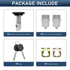 Ignition Switch Lock Cylinder with Pair Front Door Lock Cylinder and Key