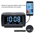 DreamSky Alarm Clock Radio Bedroom Battery Backup Large Display USB FM Snooze