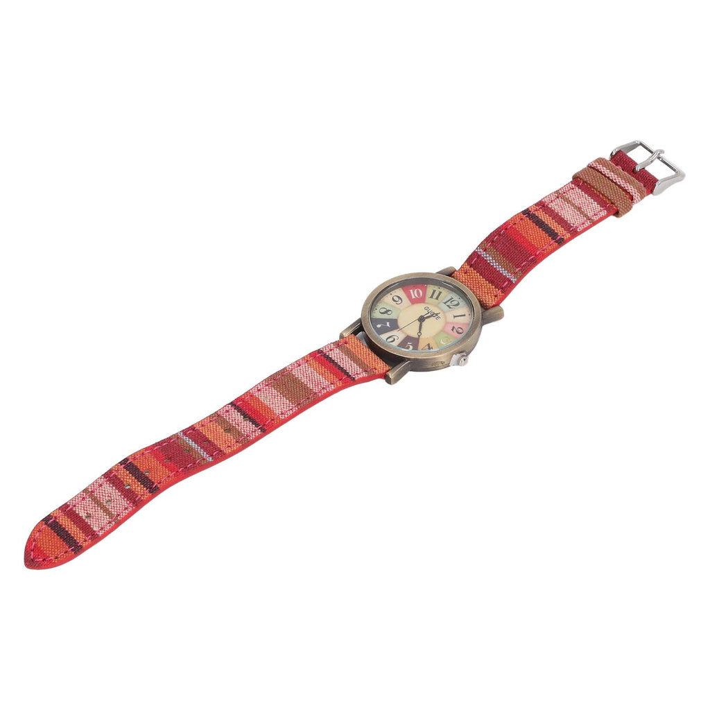 Mrisata Watch Multicolour Bohemian Style Brass PU Leather Women Watch Birthday