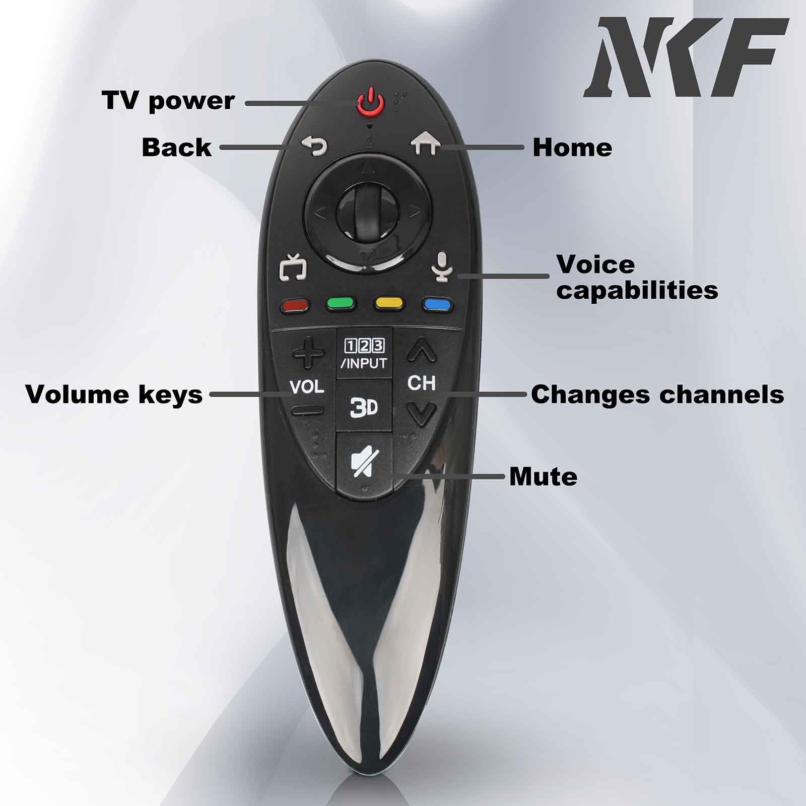 AN-MR500G ANMR500G Remote Control Replacement for L-G 3D Smart TV Remote MBM63935937 105UC9T-TA 60LB720V-ZG 50LB679V-ZF 47LB671V-ZF 39LB6500 42LB6300 55LB6300 65LB6300 77EG9700 79UB989Y-TA