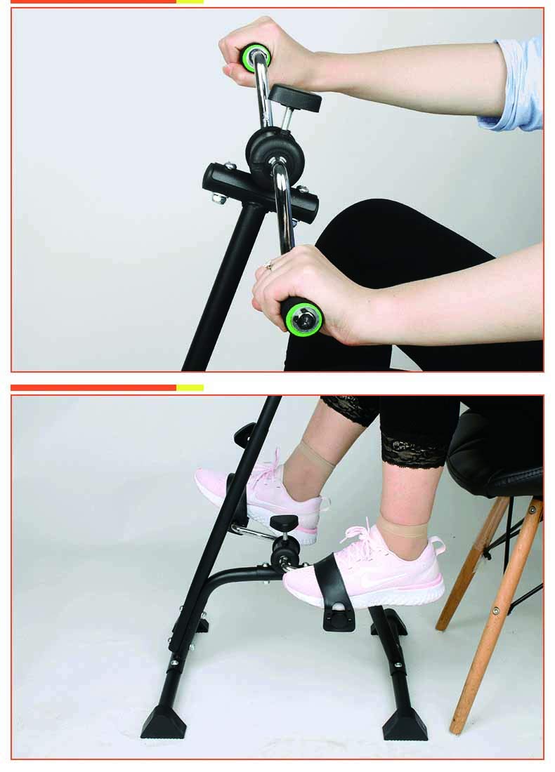 Pedal Exerciser Bike Hand Arm Leg and Knee Peddler Adjustable Fitness Equipment