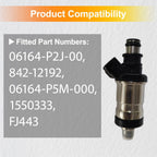 5Pcs Fuel Injectors Compatible with 1996-2002 Compatible with Honda Compatible