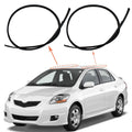 COOL STAR 2pcs Molding Side Drip Compatible with Toyota Yaris Sedan 2007 2008