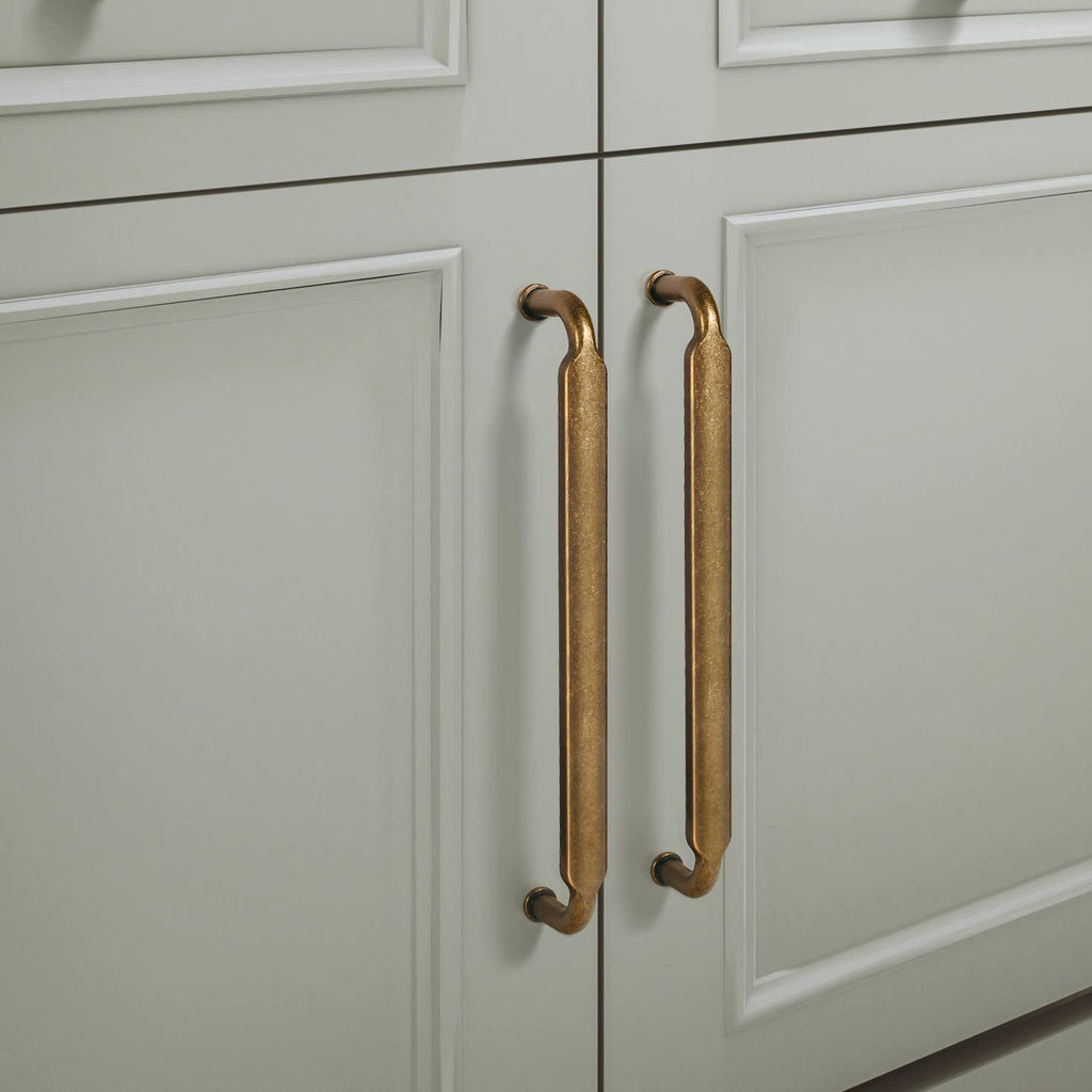 Goo-Ki 12 Pack 7-1/2 Inch （192mm） Hole Center Cabinet Pulls Antique Brass Zinc