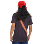 Vegove Novelty Men's Pirate Costume T-Shirts Set, 3D Caribbean Cruise Night