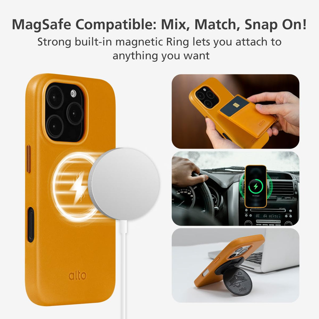alto Phone Case Compatible with iPhone 16 Pro 2024 and MagSafe, Magnetic Italian