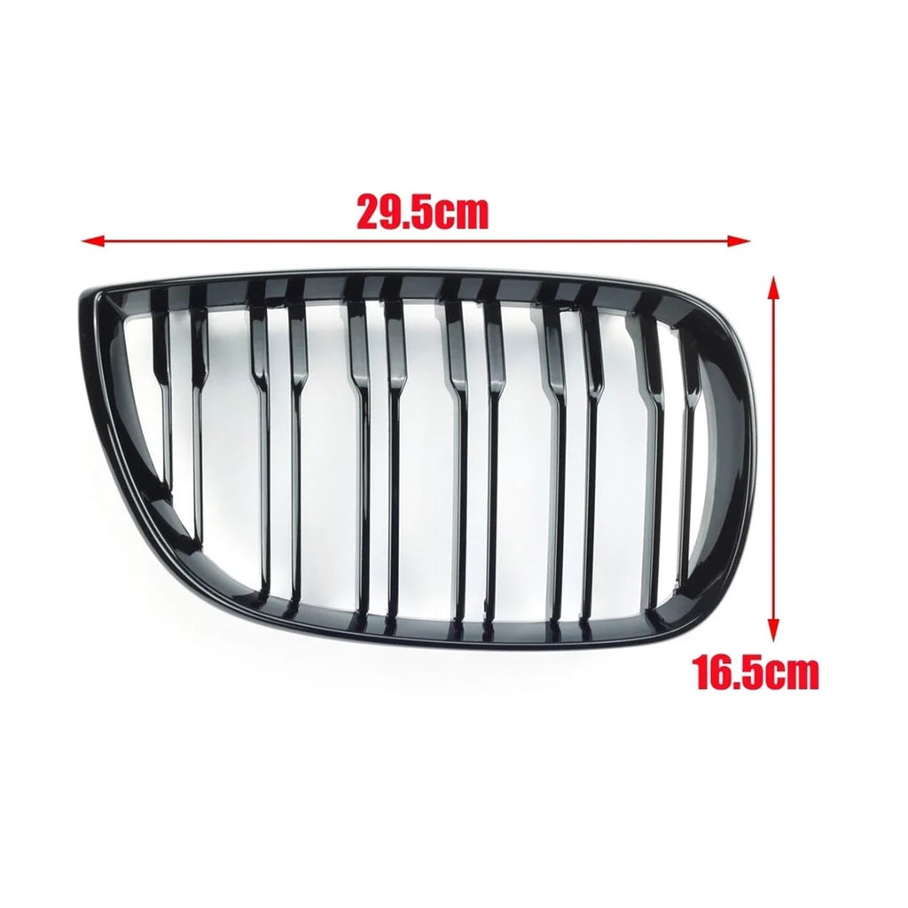 Pair Car Front Kidney Grille Compatible For BMW E81 E87 2004-2007 Pre-facelift Racing Grills Grilles Auto ABS Grill Accessories