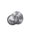 SCHLAGE Orbit Bed/Bath Privacy Door Knob with Lock, Satin Chrome