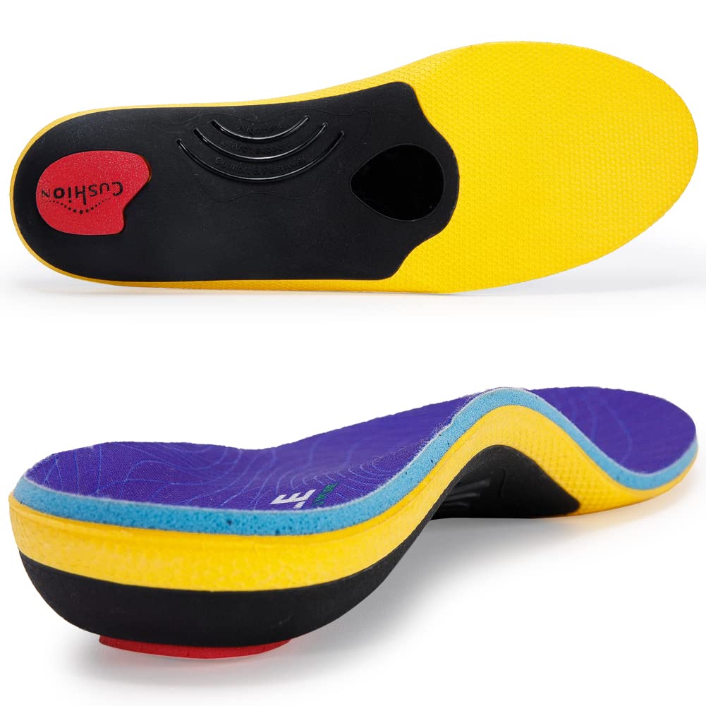VALSOLE Heavy Duty Orthotic Insoles Plantar Fasciitis Arch Support for Men Women