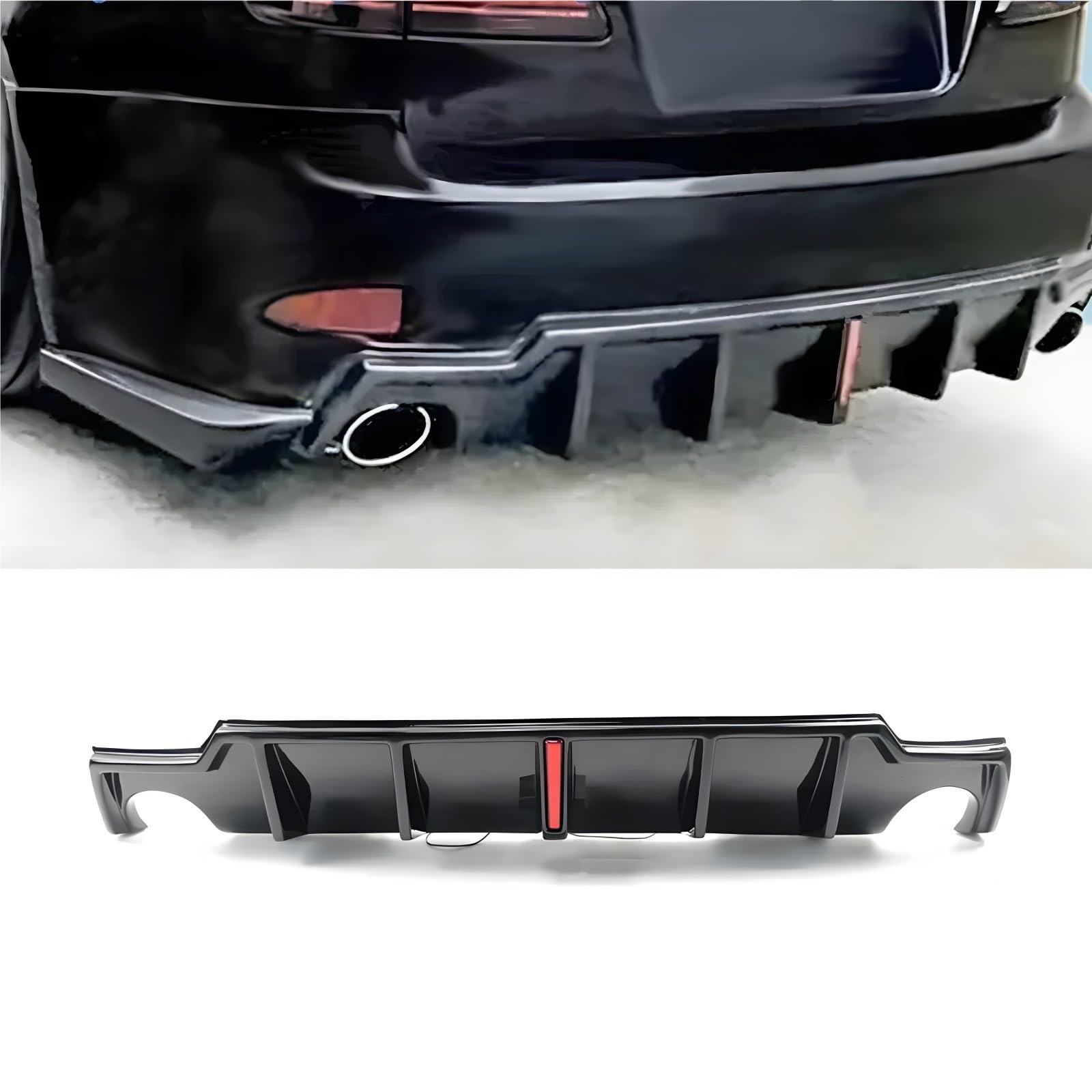 Compatible for Lexus IS250 IS300 IS350 2006-2012 Spoiler Splitter Diffuser Body