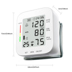 MMIZOO Wrist Blood Pressure Monitor Large LCD Display BP Machine Adjustable Cuff