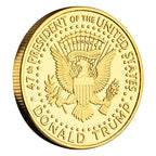 8 Pcs 47th President of The United States Donald Trump Coin Commemorative Never