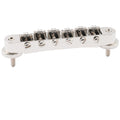 Musiclily Pro 10.4mm Guitar Roller Saddle Bridge ABR Tune-O-Matic Bridge With M4 Post for Les Paul SG Style Electric Guitar Replacement, Nickel