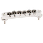 Musiclily Pro 10.4mm Guitar Roller Saddle Bridge ABR Tune-O-Matic Bridge With M4 Post for Les Paul SG Style Electric Guitar Replacement, Nickel