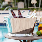 Insulated Beverage Tub 3.2 Gal Double Wall Stainless Steel Ice Bucket Party