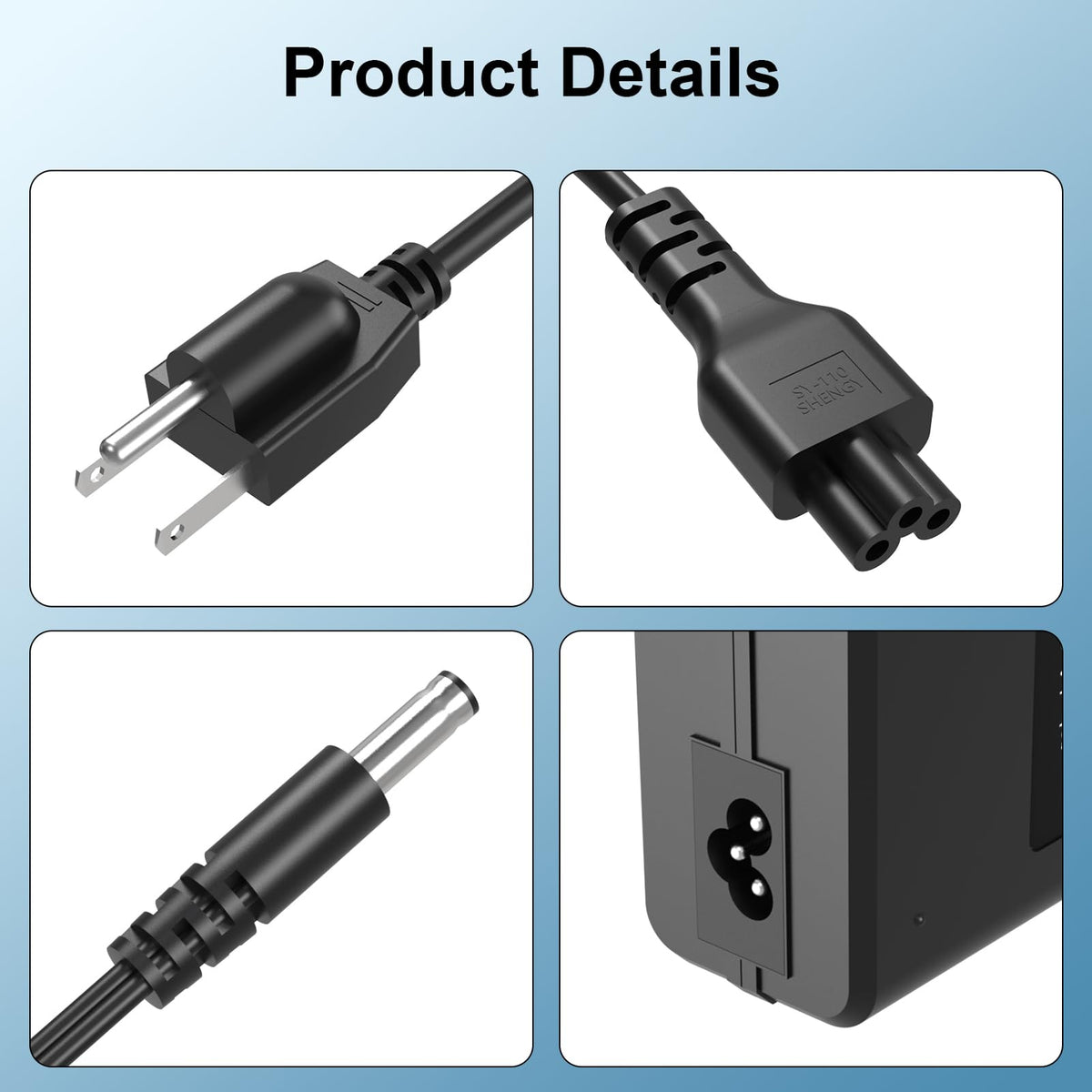 VIFOCUFY Power Cord for Peloton Exercise Bike 12V 4.17A Power Supply Charger
