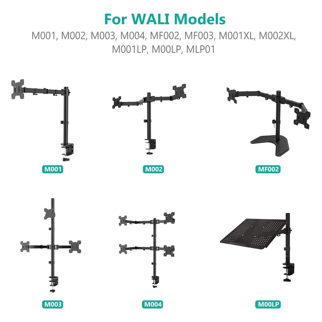 WALI C Clamp Base Stand Mounting Accessory, Desk c-clamp for WALI Monitor Mount