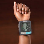 HealthSmart Wrist Blood Pressure Monitor Automatic Cuff 120 Memory 2 Users IRHB