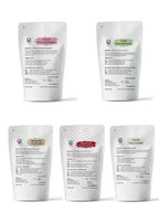 Pack of 5 Clays For Mask Making & Soap Making | Rose Clay, French Green Clay,
