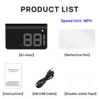KUOWEIHUD Heads up Display for Cars,Car HUD,Head up Display for Car,Digital GPS