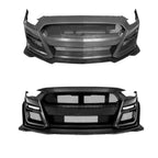 Ford Mustang 2015-2021 GT500 Front Bumper Lip Splitter Matte Black Replacement
