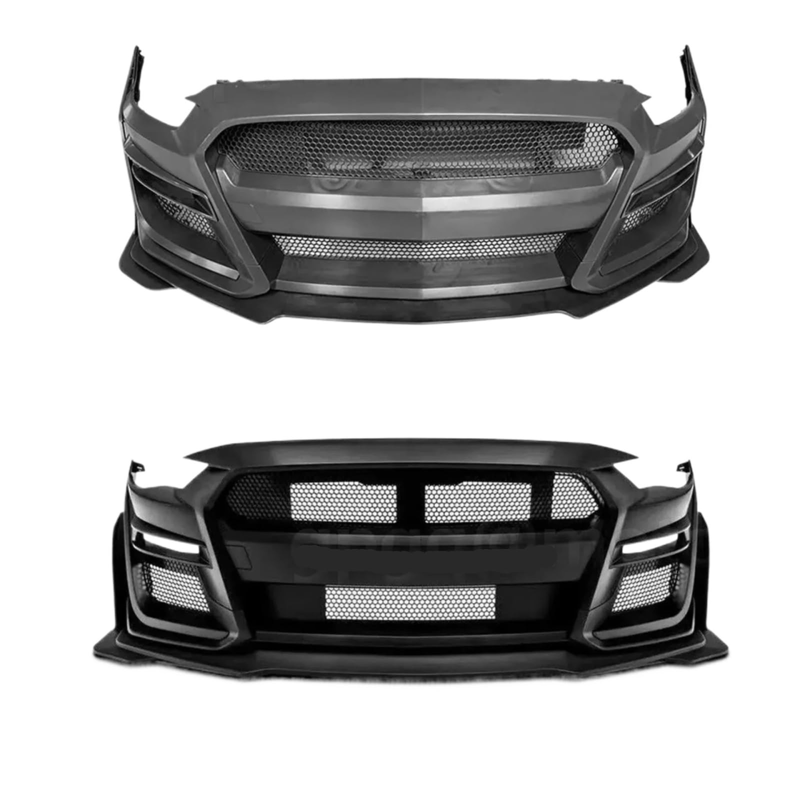 Ford Mustang 2015-2021 GT500 Front Bumper Lip Splitter Matte Black Replacement