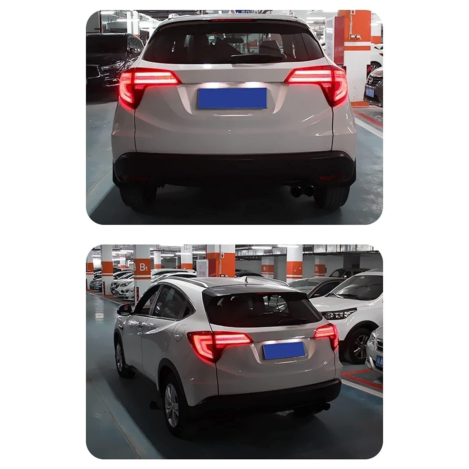 inginuity time LED Tail Lights For Honda HR-V 2016-2021 With Start Up Animation