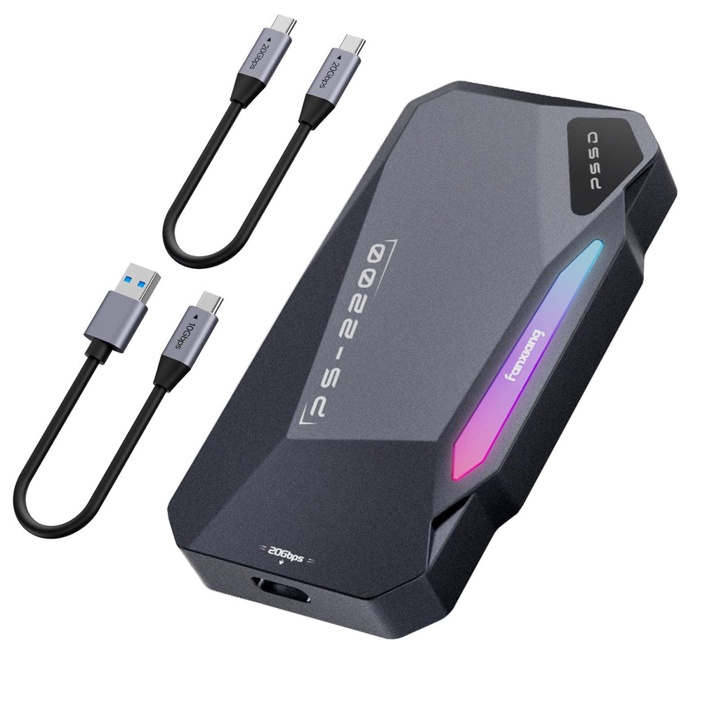 500GB Magnetic Portable SSD,2050MB/s Type-C USB 3.2 Gen 2x2 External SSD,4K