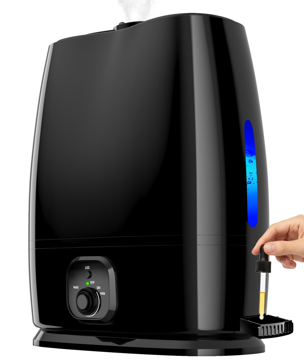 Everlasting Comfort 6L Humidifier Quiet 50HR No Filter Cool Mist Black