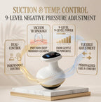 Morlit Smart Cupping Massager, 9 Suction & Heat, Cordless