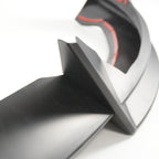 Front Lip Splitter 3PCS V Style Bumper Spoiler Matte Black for Tesla Model 3