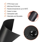 BRIKINTE 4 Pack Air Fryer Liners for Ninja Flip Toaster Oven & Air Fryer,
