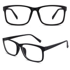 CGID Fake Glasses Clear Lens Non-Prescription Retro Rectangle UV400 Unisex