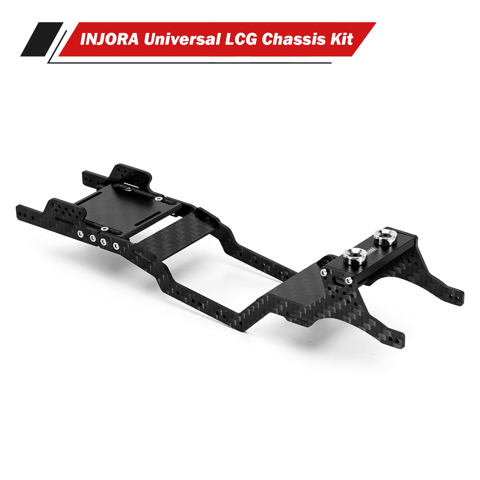 INJORA 35g Universal LCG Carbon Fiber Chassis Kit for 1/24 Axial SCX24