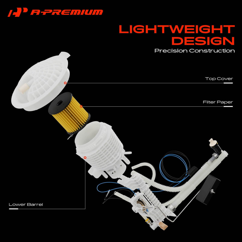 A-Premium Rear Left Fuel Filter Assembly Compatible with Mercedes-Benz