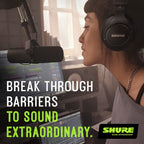 Shure SM7B Dynamic Studio Microphone - XLR Mic for Podcasting, Streaming, Vocal