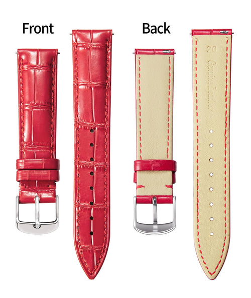 BINLUN Leather Watch Band Genuine Calfskin Replacement Watch Strap Quick Release
