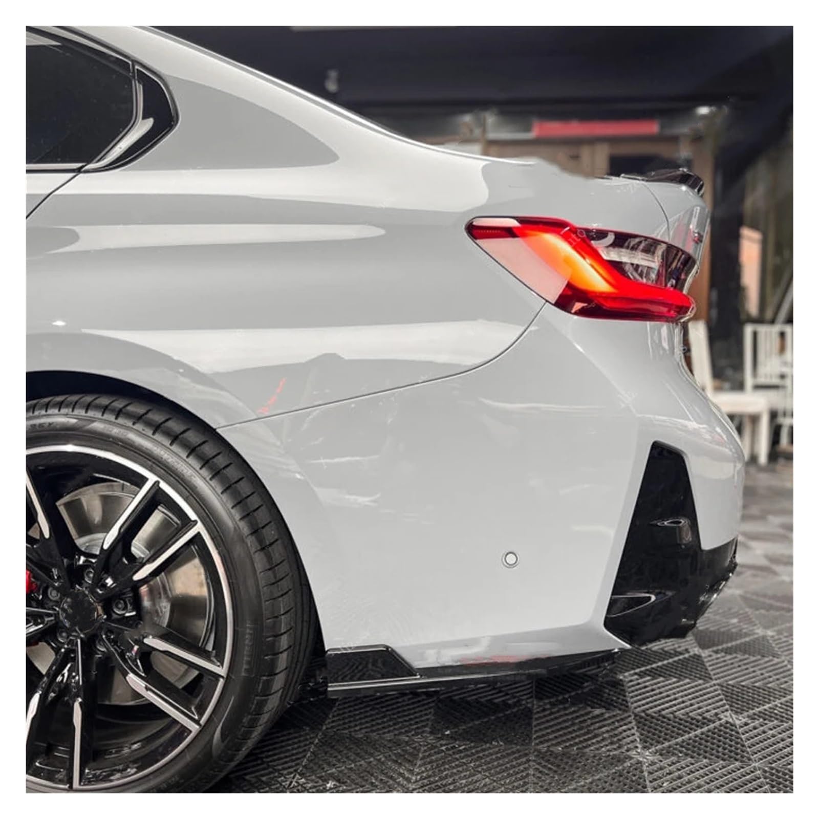 Carbon Fiber Look Rear Bumper Canards Splitter BMW G20 G28 M Sport 2019-2024