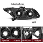 Headlights Assembly for 2012-2015 Honda Civic 4Dr Sedan | 2012-2013 Honda Civic