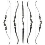 62" ILF Recurve Bow Takedown 30-60lbs Gordon Limbs CNC Right Hand Adult Black