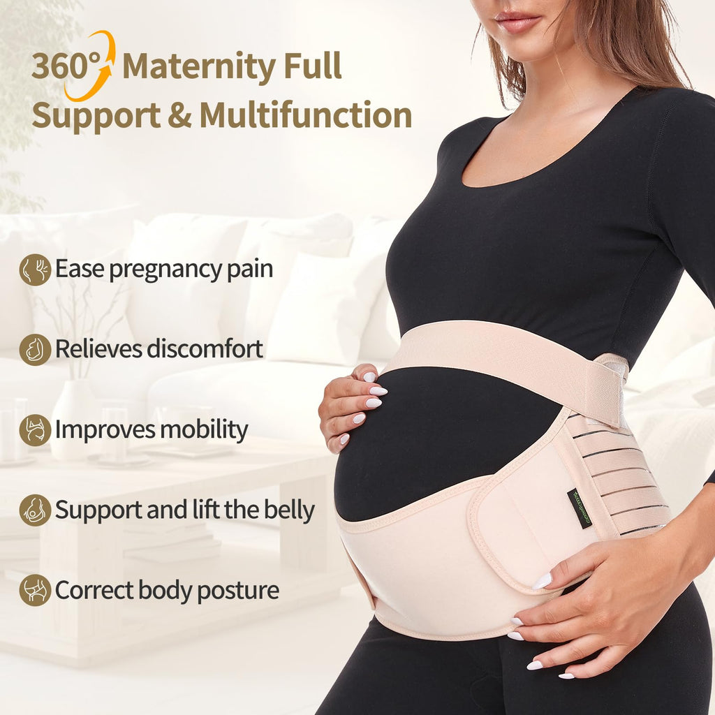ChongErfei Maternity Belt, Pregnancy 3 in 1 Support Belt for Back/Pelvic/Hip
