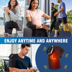 MOAJAZA Knee Massager w/ Heat & Vibration Heated Brace Arthritis Relief