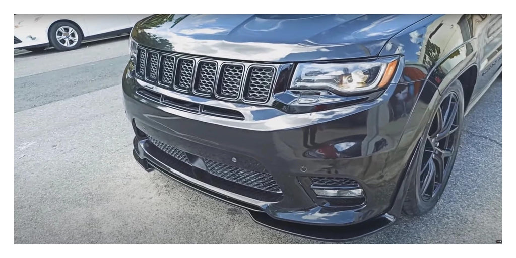 QAUEUUBK 5Pcs Car Front Bumper Lip Spiltter Compatible with Jeep Grand Cherokee